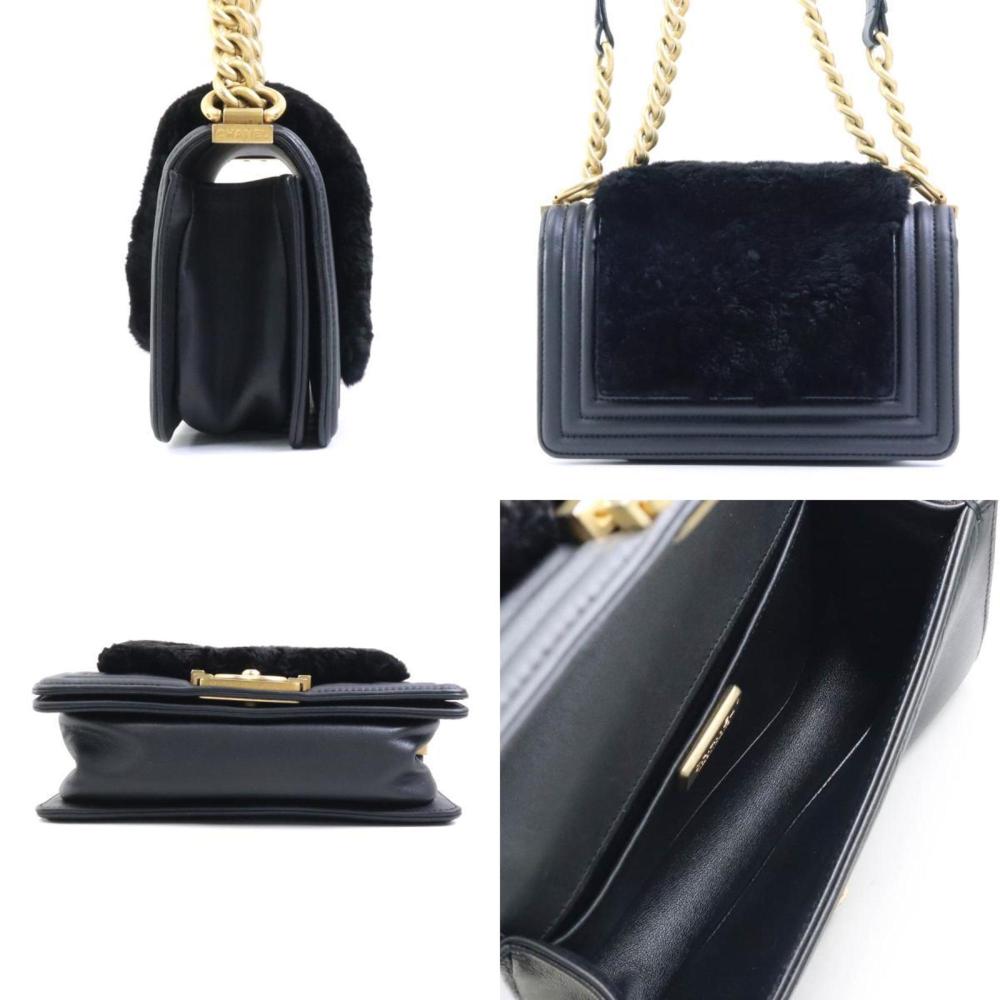 Black Leather Chanel Crossbody Bag