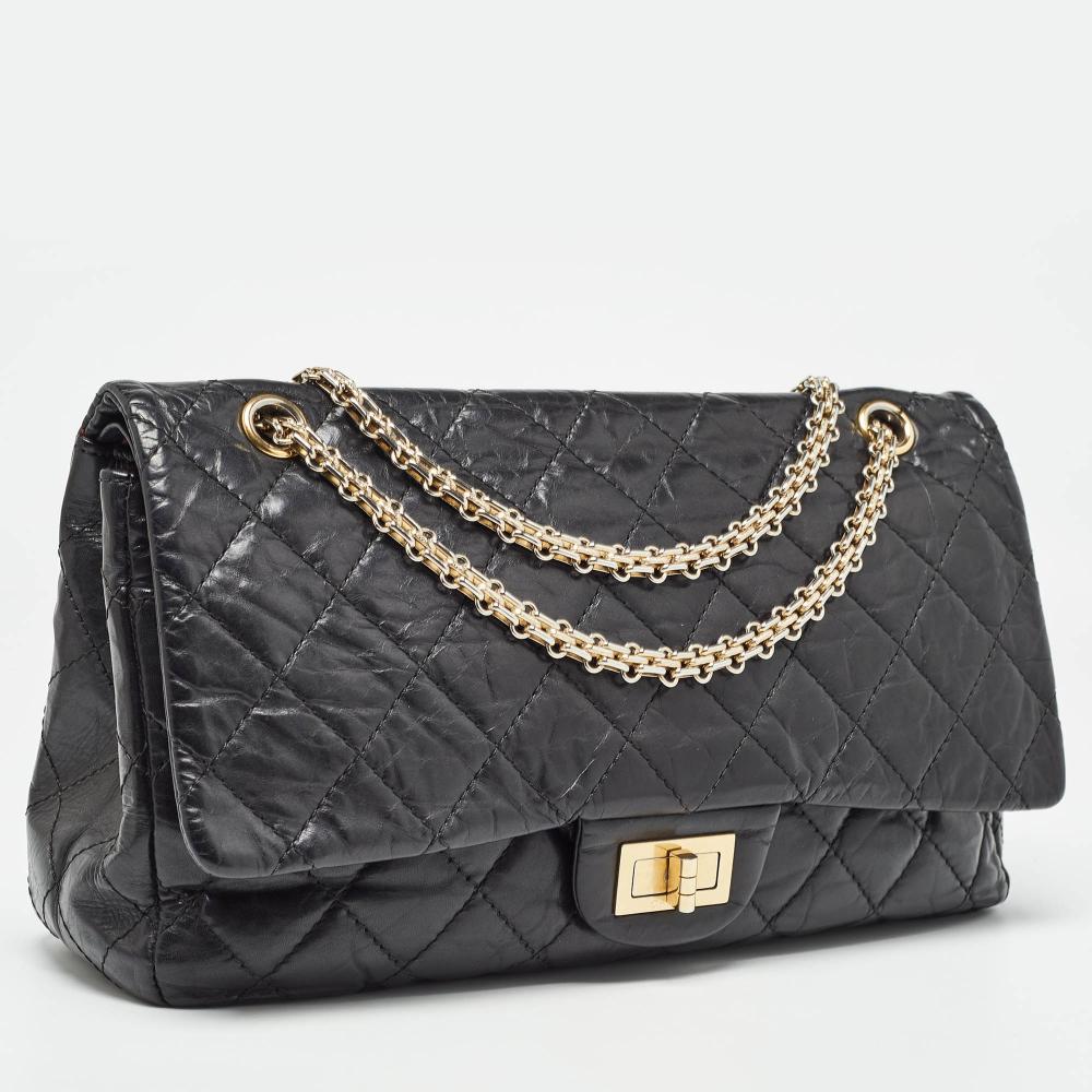 Black Leather Chanel Flap Bag