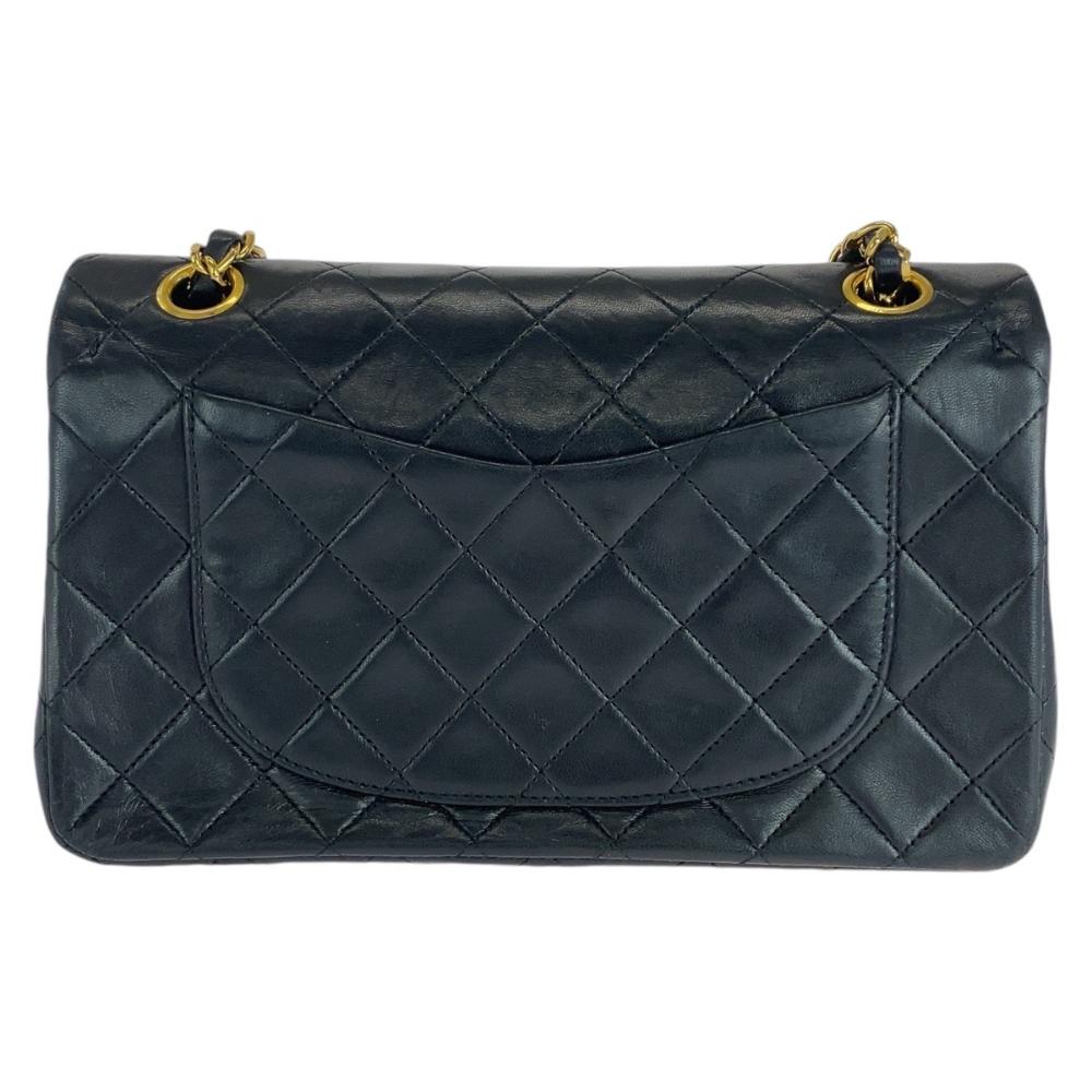 Black Leather Chanel Shoulder Bag