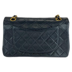Black Leather Chanel Shoulder Bag