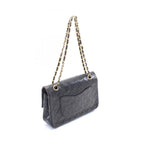 Black Leather Chanel Shoulder Bag