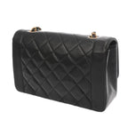 Black Leather Chanel Shoulder Bag