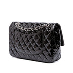 Black Leather Chanel Flap Bag
