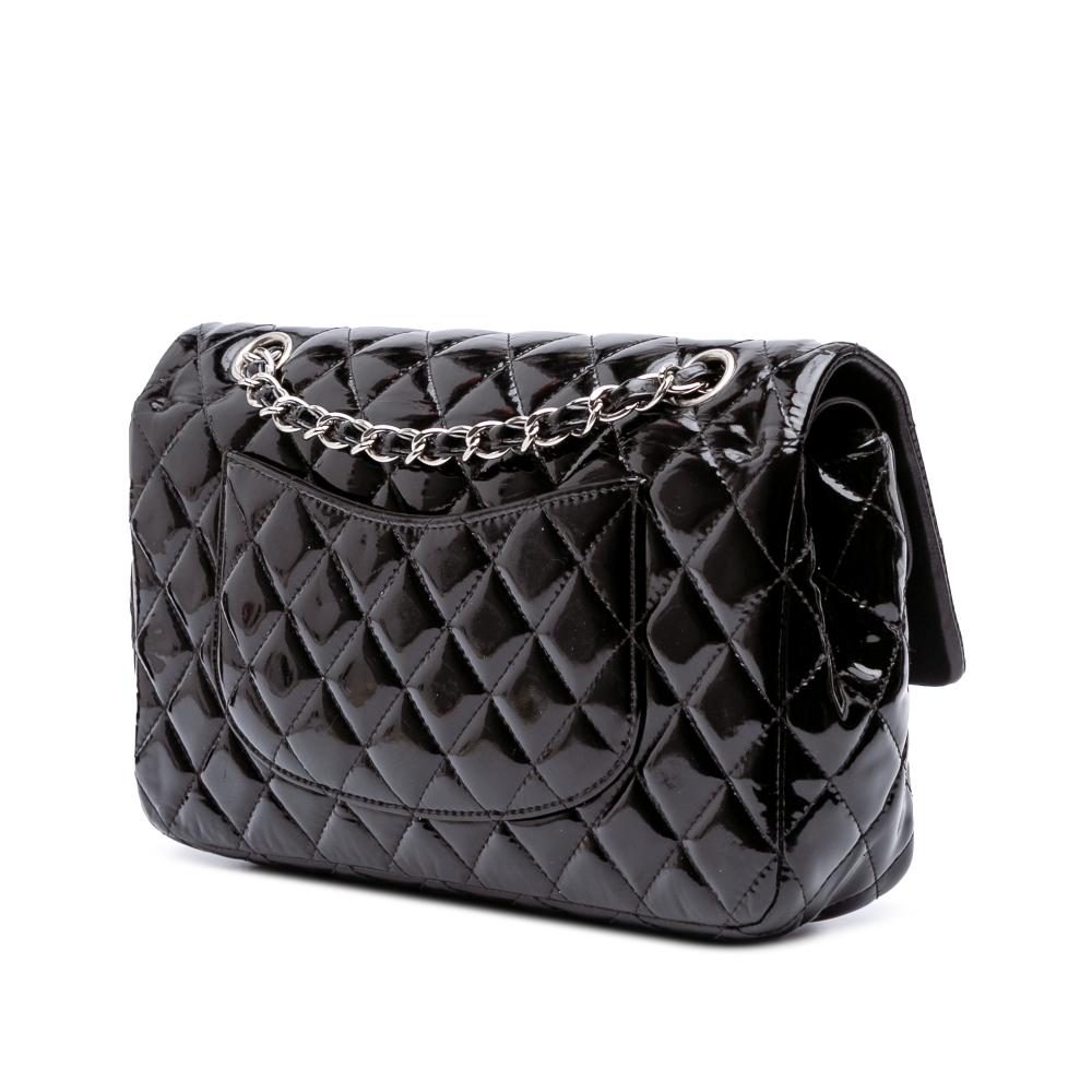 Black Leather Chanel Flap Bag