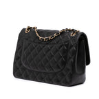 Black Leather Chanel Flap Bag