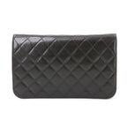 Black Leather Chanel Shoulder Bag