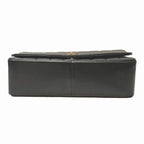 Black Leather Chanel Shoulder Bag