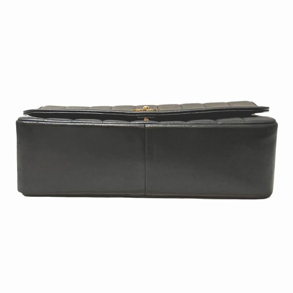 Black Leather Chanel Shoulder Bag