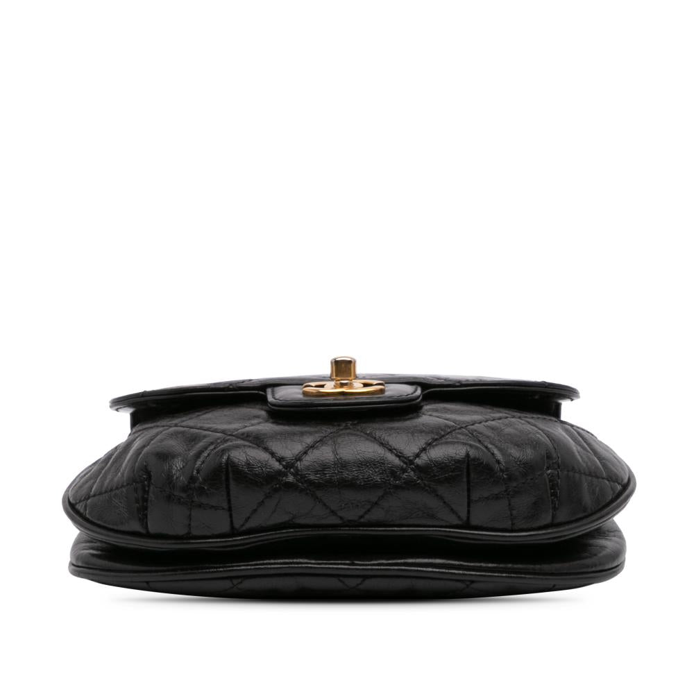 Black Leather Chanel Flap Bag