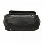Black Leather Chanel Shoulder Bag