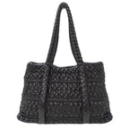 Black Leather Chanel Shoulder Bag