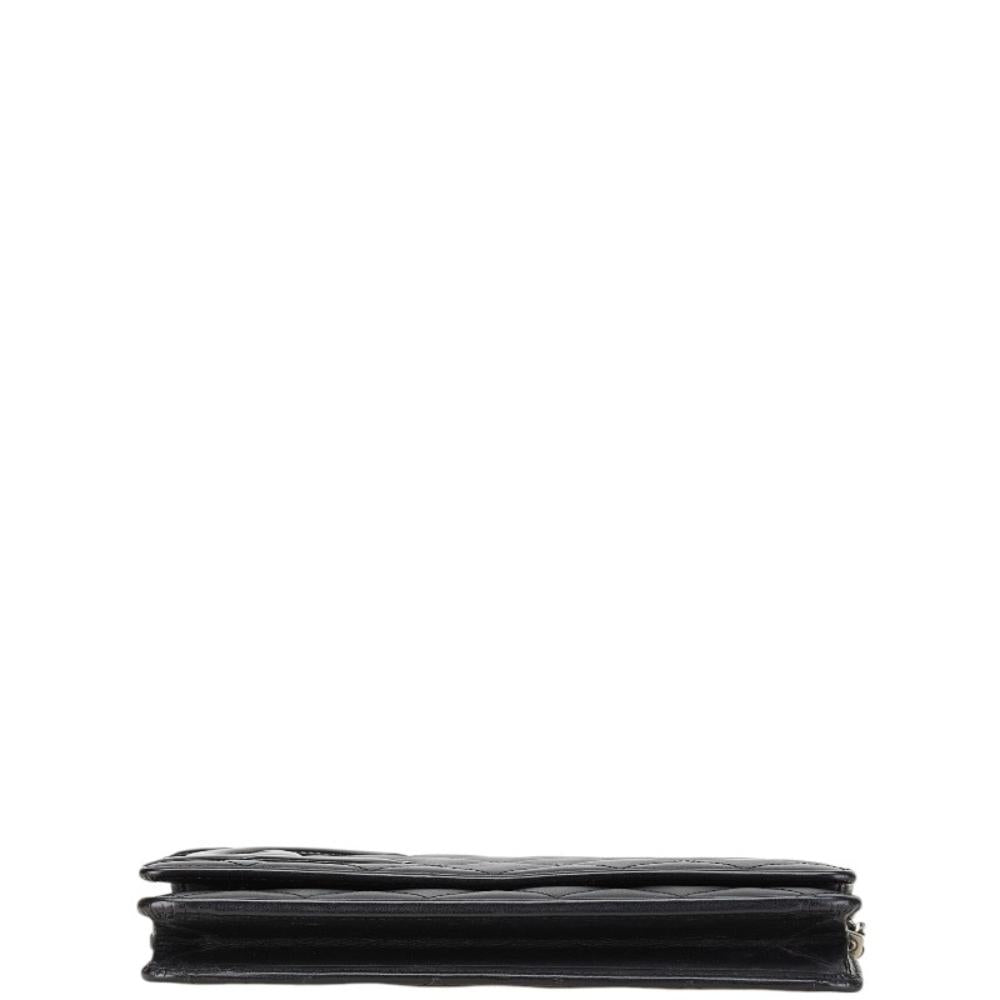 Black Leather Chanel Crossbody Bag