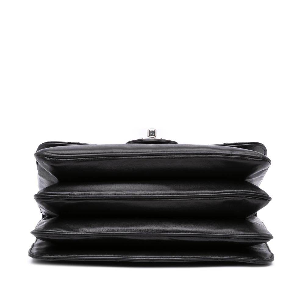 Black Leather Chanel Flap Bag