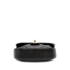 Black Leather Chanel Flap Bag
