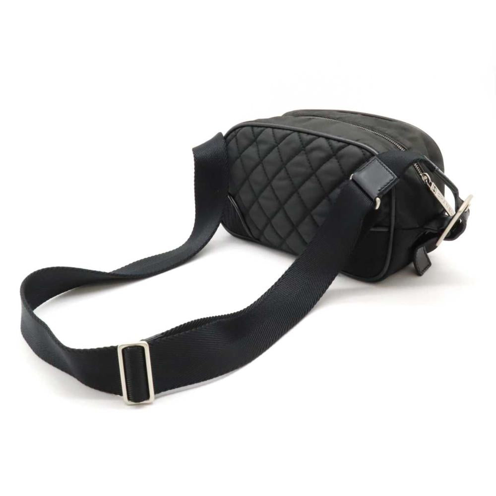 Black Leather Chanel Shoulder Bag