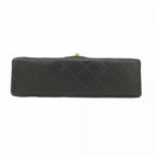 Black Leather Chanel Flap Bag