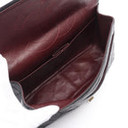 Black Leather Chanel Flap Bag