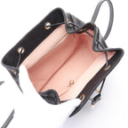 Black Leather Chanel Backpack