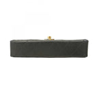 Black Leather Chanel Shoulder Bag