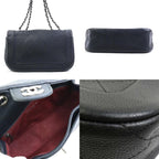 Black Leather Chanel Crossbody Bag