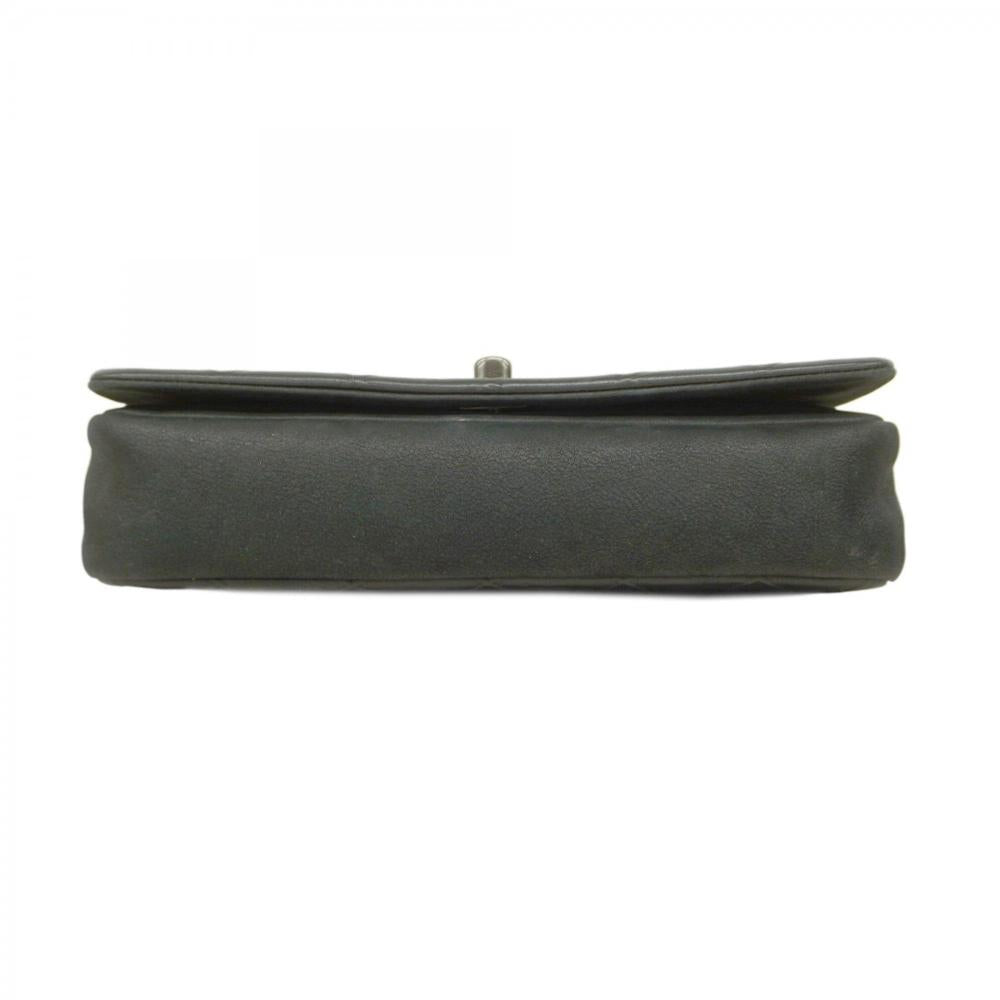 Black Leather Chanel Shoulder Bag