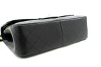 Black Leather Chanel Shoulder Bag
