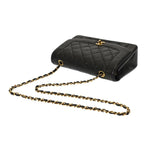 Black Leather Chanel Crossbody Bag