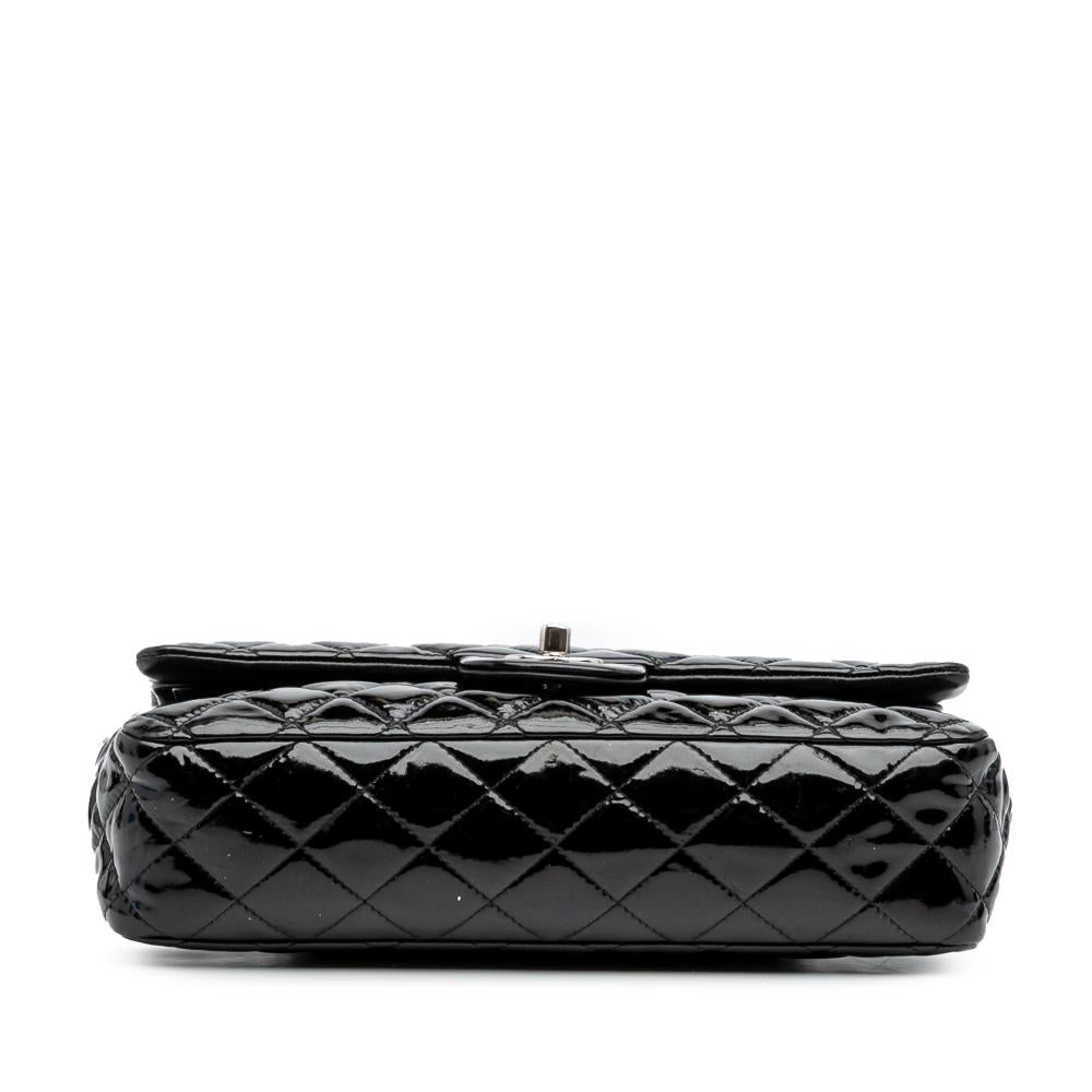 Black Leather Chanel Flap Bag