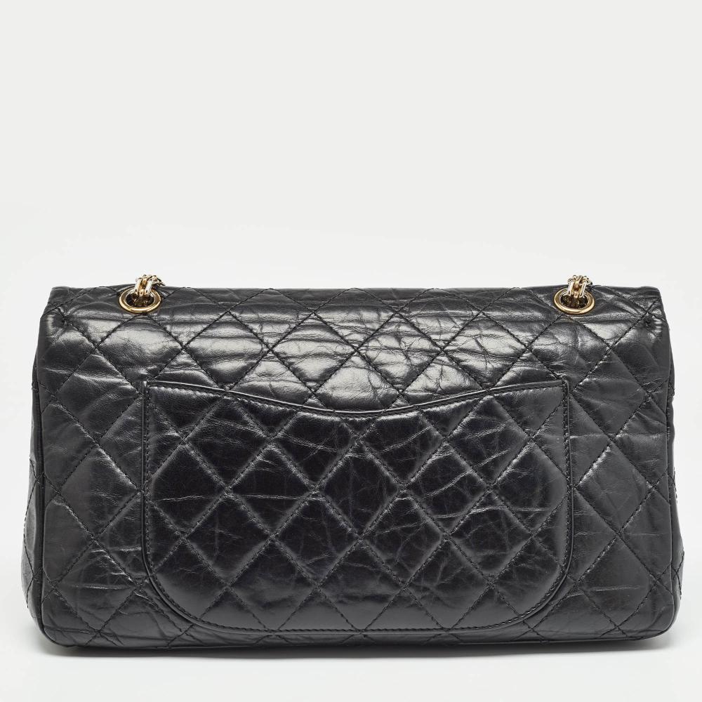 Black Leather Chanel Flap Bag