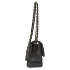 Black Leather Chanel Crossbody Bag