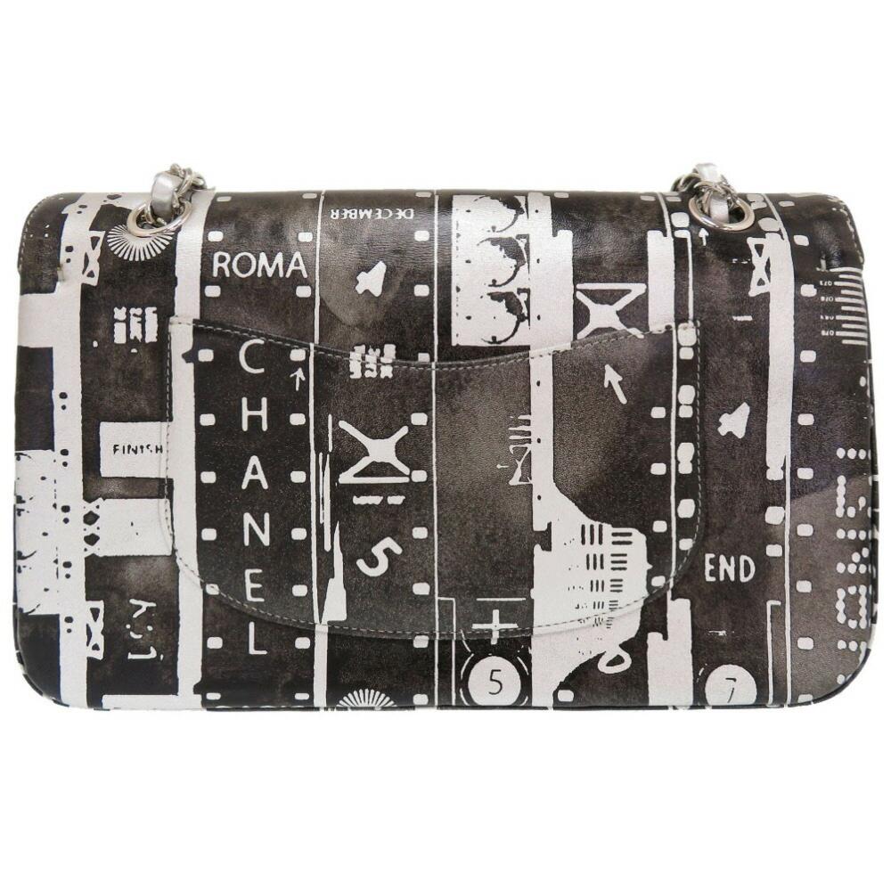 Black Leather Chanel Flap Bag