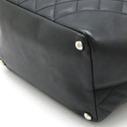 Black Leather Chanel Shoulder Bag