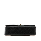 Black Leather Chanel Flap Bag