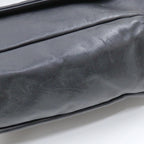 Black Leather Chanel Shoulder Bag