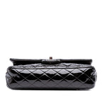 Black Leather Chanel Flap Bag
