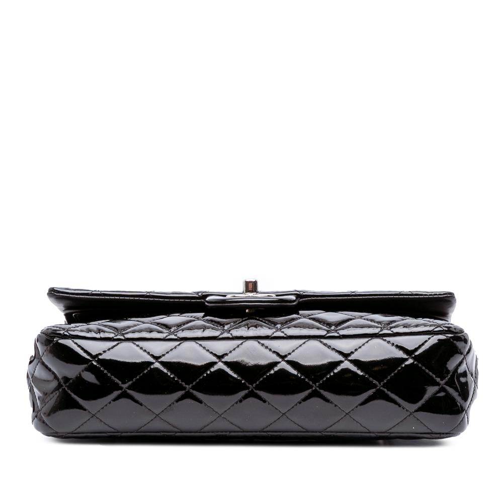 Black Leather Chanel Flap Bag