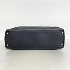 Black Leather Chanel Shoulder Bag