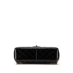 Black Leather Chanel Flap Bag
