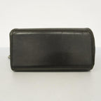 Black Leather Chanel Shoulder Bag