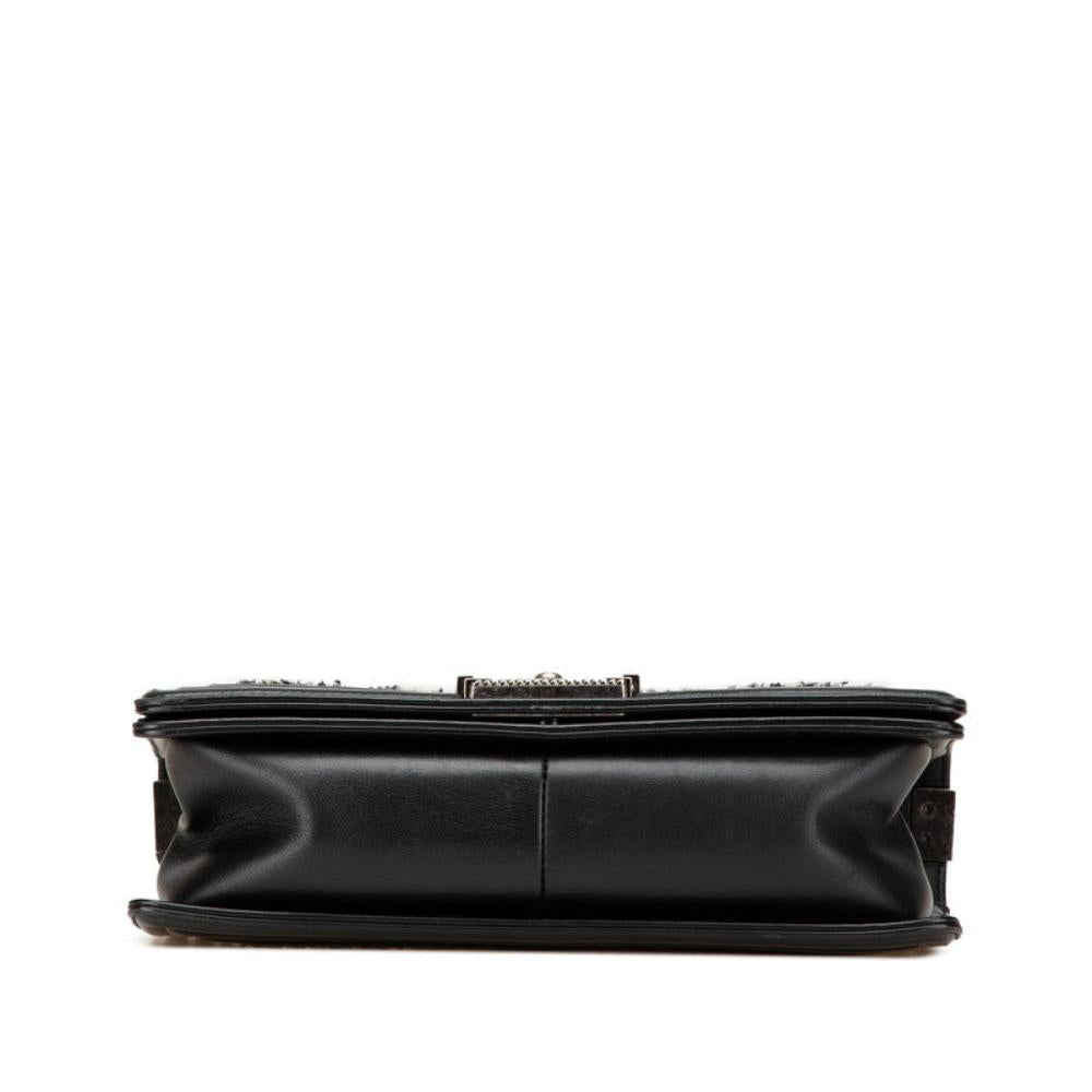 Black Leather Chanel Crossbody Bag