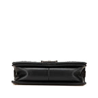 Black Leather Chanel Crossbody Bag