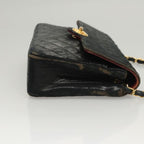Black Leather Chanel Crossbody Bag