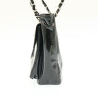 Black Leather Chanel Shoulder Bag
