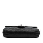 Black Leather Chanel Flap Bag
