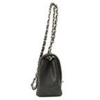 Black Leather Chanel Shoulder Bag