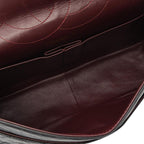 Black Leather Chanel Flap Bag