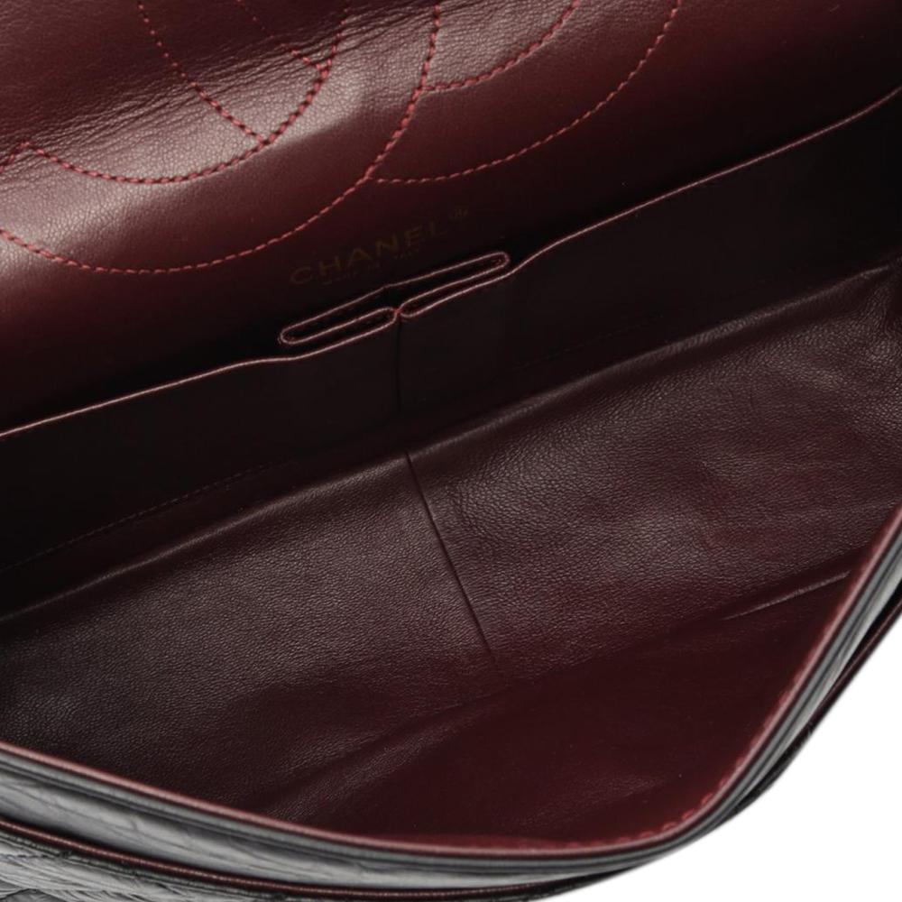 Black Leather Chanel Flap Bag