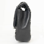 Black Leather Chanel Shoulder Bag