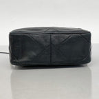 Black Leather Chanel Shoulder Bag