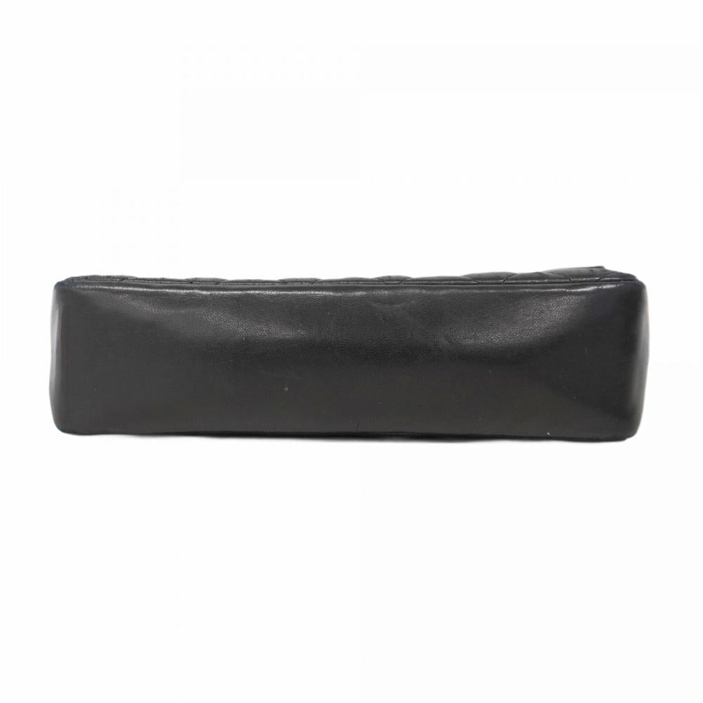 Black Leather Chanel Shoulder Bag